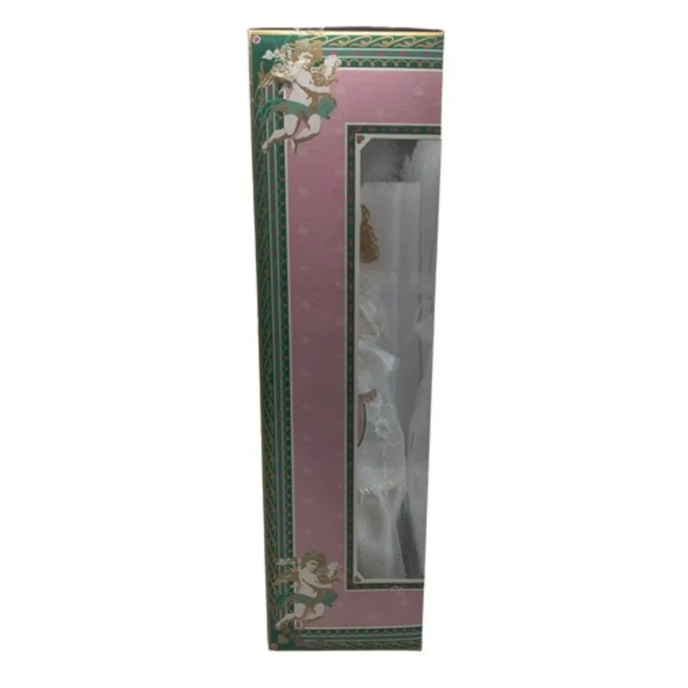 1997 Brass Key Melissa Jane Victorian Rose Angel Porcelain 16
